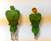Emily Valentine feather sculptures