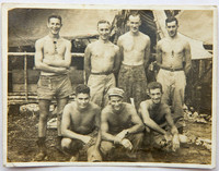 Dad on left, in A Company 35th Battalion in the Pacific Islands