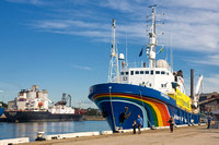 White Bay power station, White Bay Hotel & Greenpeace ship