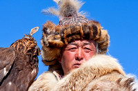 Eagle hunter in Ulgii Mongolia